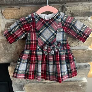 MEBI ROOT plaid dress (6 months - RUNS SMALL)